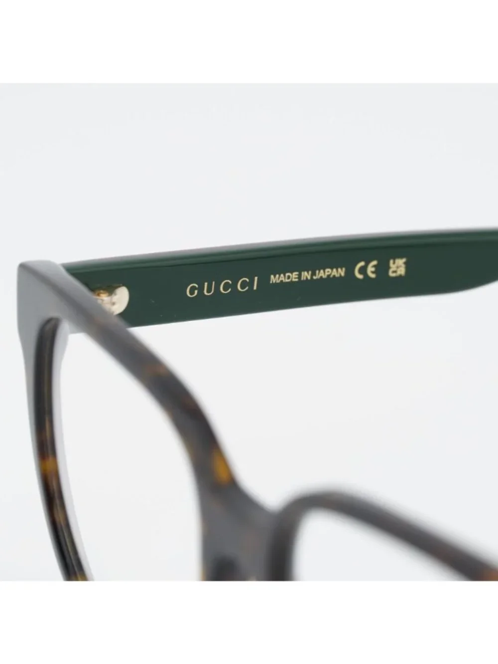 Gucci GG1305OA 002 Eyeglasses Havana 54mm Square Frame